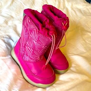 Lands End Pink Snow Boots Toddler Size 9